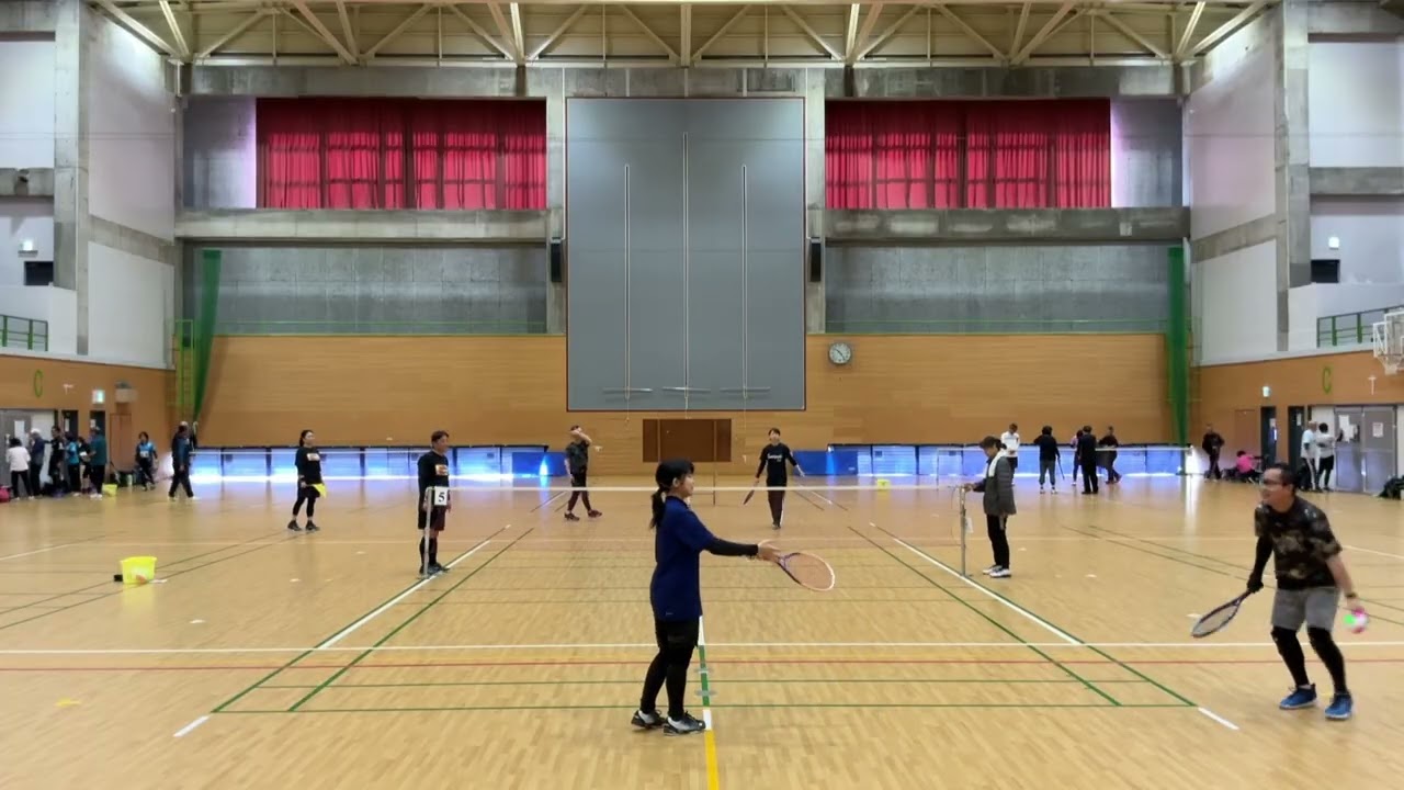 R8 2/15 宮崎市会長杯　前半4試合目　新甫ペア VS 梅木・中田ペア