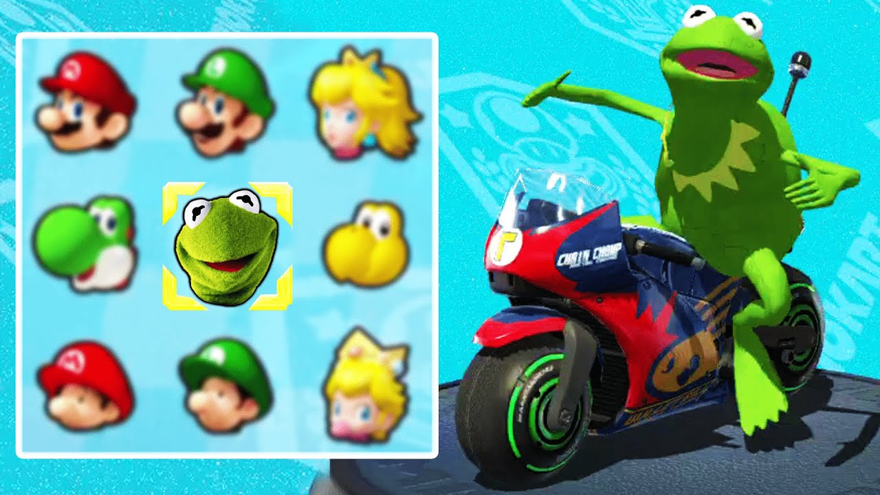 Kermit the Frog in Mario Kart 8 Deluxe