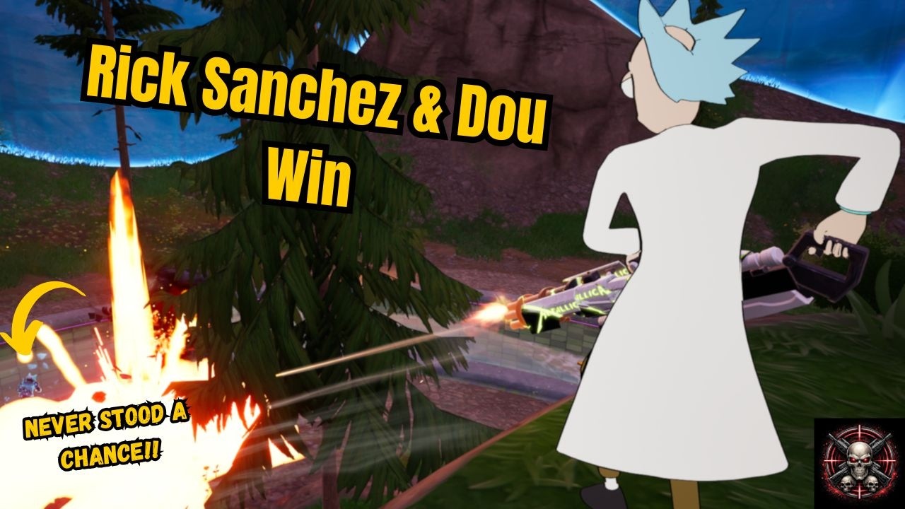 Rick Sanchez and Dou Get The Win (Rick Gets the last Kill with the Minigun)