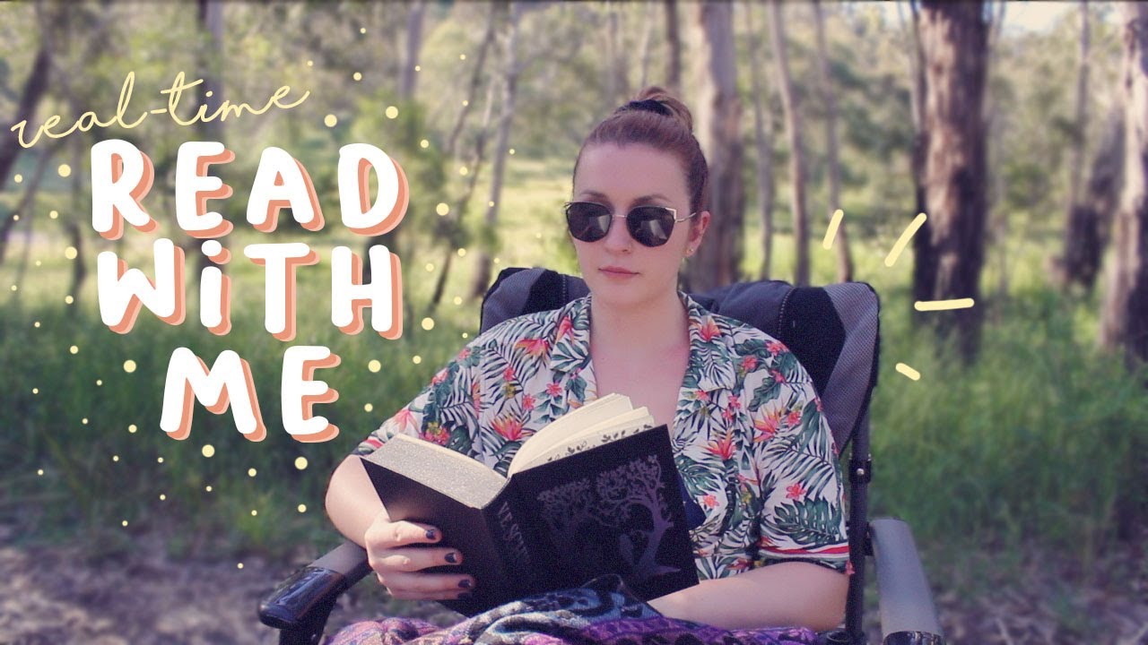 read with me 🍃 calming nature sounds & music