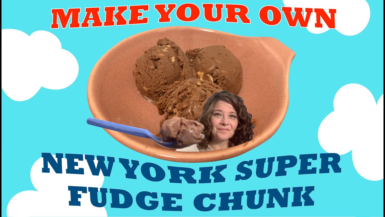 Homemade New York Super Fudge Chunk - Delicious Ice Cream! Make Your Own!