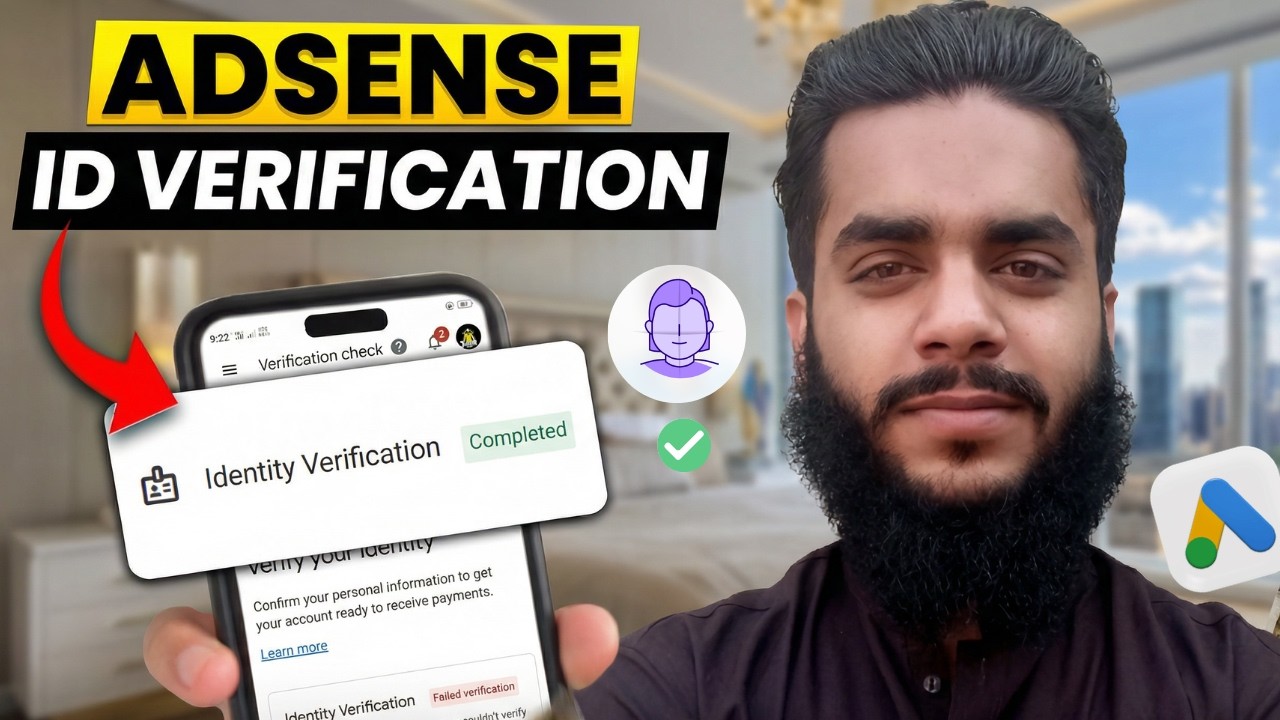 How to Verify Google AdSense Account 2026 | Identity Verification Step-by-Step (Pakistan) 🇵🇰