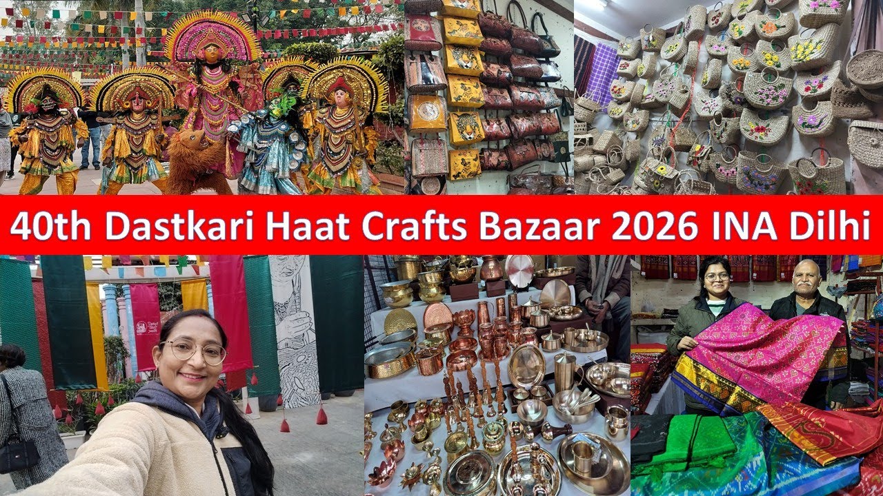 40th Dastkari Haat Crafts Bazaar Dilli Haat, INA, New Delhi 2026 @Nitu Prasad #shopping