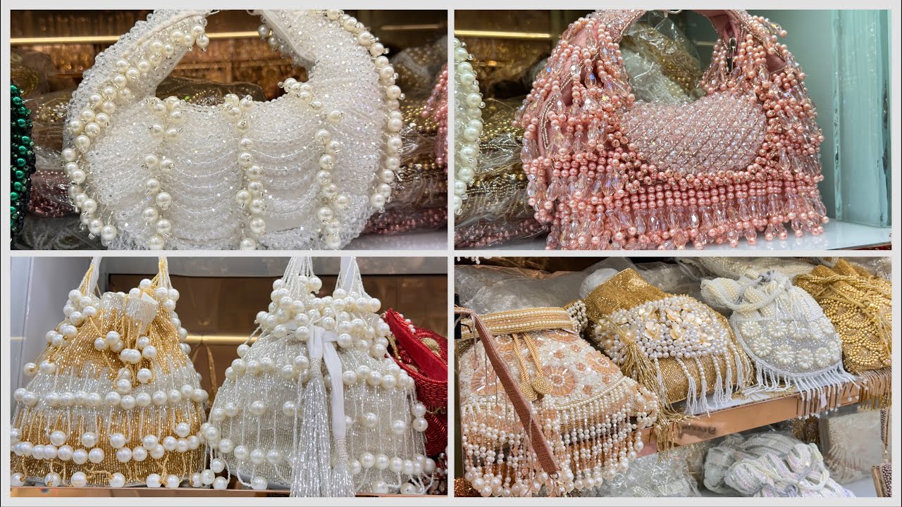 Luxury Bridal Bags Delhi | Laxmi Nagar Market | Clutches, Potli & Party Bags ₹65+