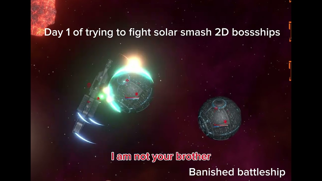 Day 1 of trying to fight solar smash 2D bossships | banished battleship