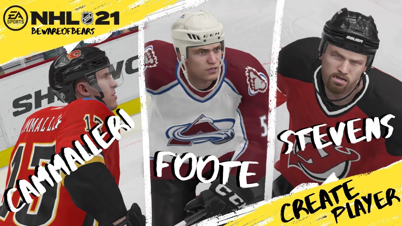 NHL 21 | Mike Cammalleri, Adam Foote & Scott Stevens (Create Player) [Gameplay]