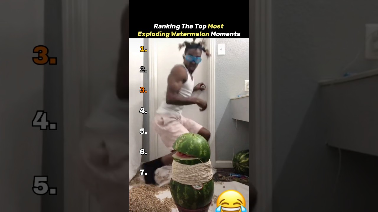 Ranking The Top Most Exploding Watermelon Moments🍉😂#funny #funnymoments #exploding #ranking