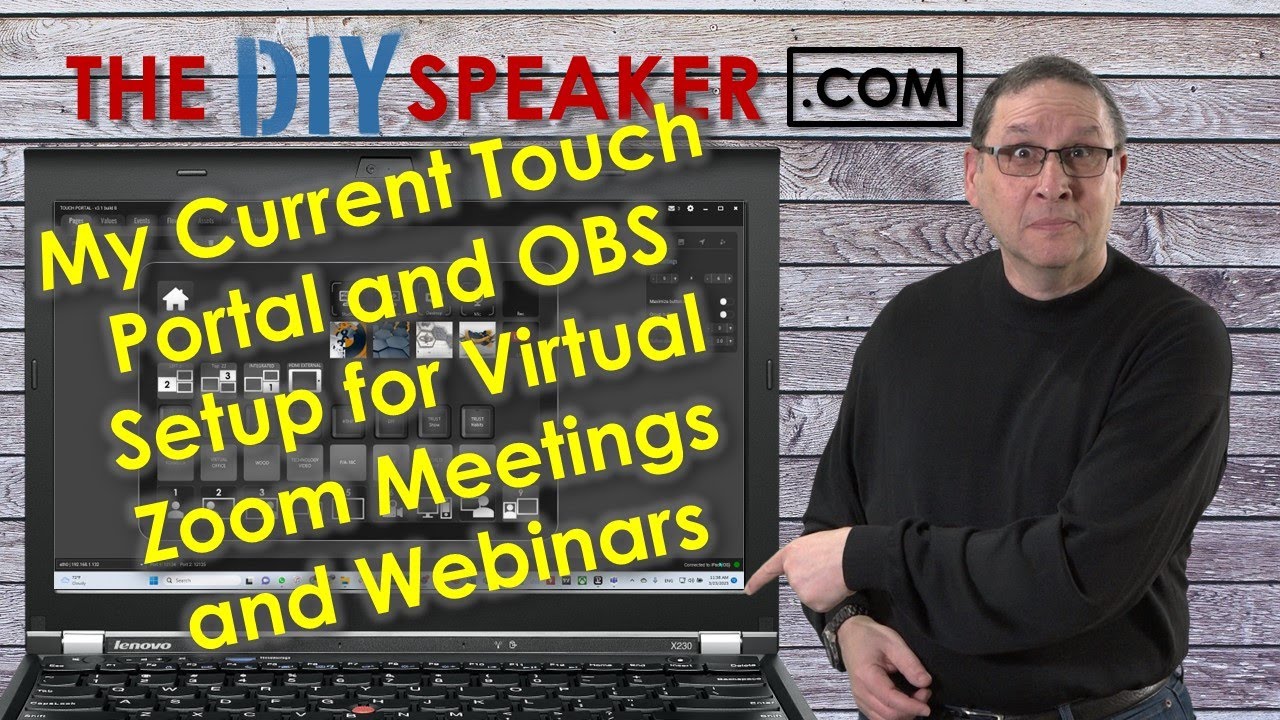 My Current Touch Portal and OBS Setup for Virtual Zoom Meetings and Webinars