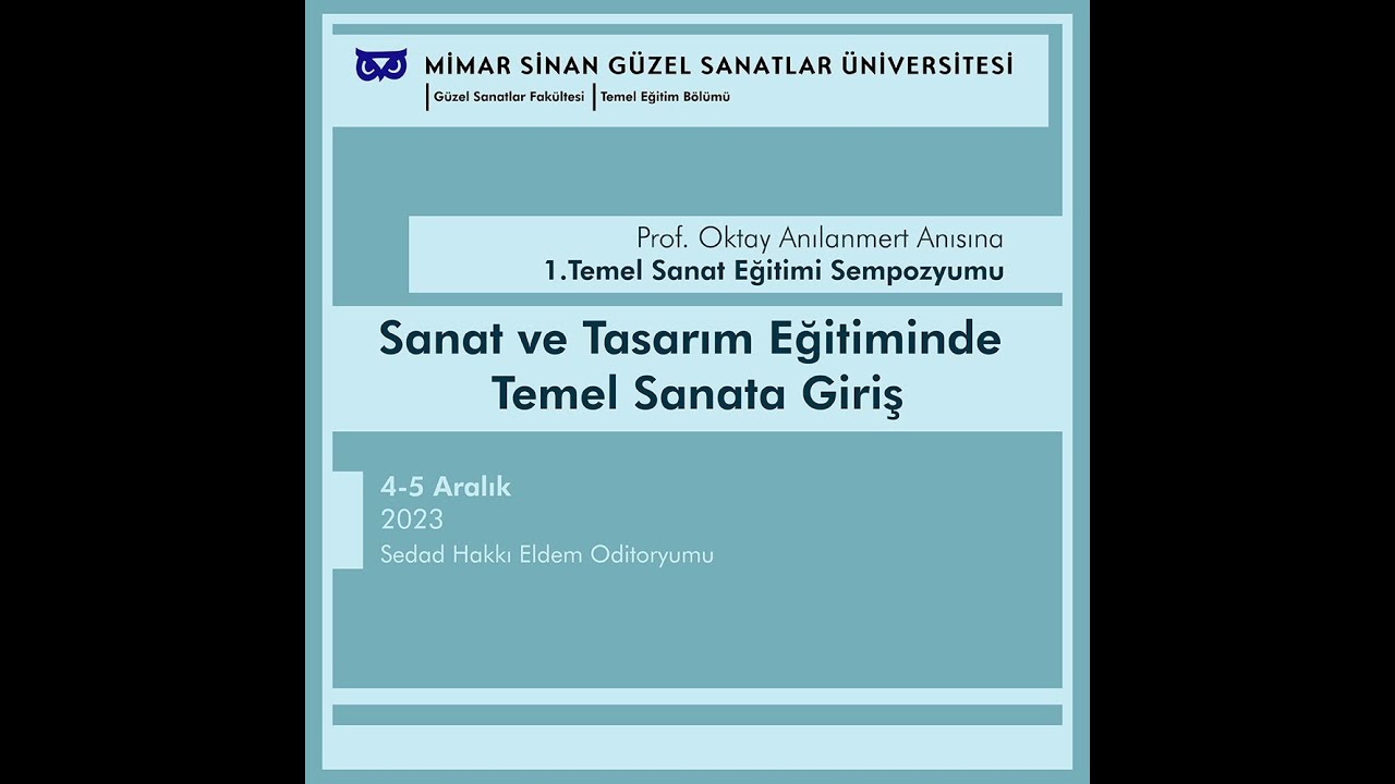 1. Temel Sanat Sempozyumu