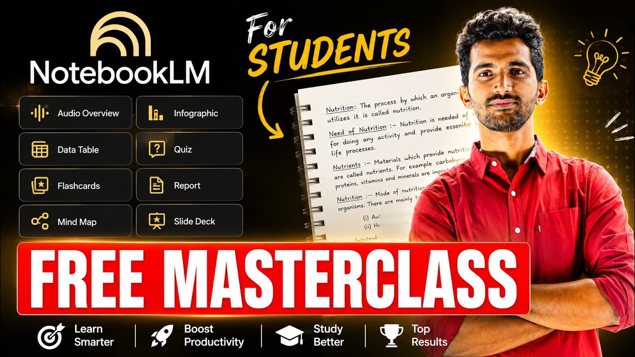 NotebookLM Tutorial 2026 🔥 | The AI Study Tool Every Student Must Use!