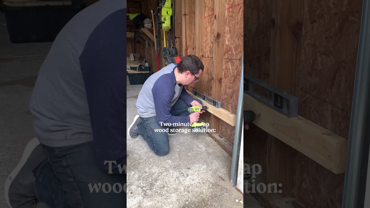 Two-Minute Scrap Wood Storage Solution