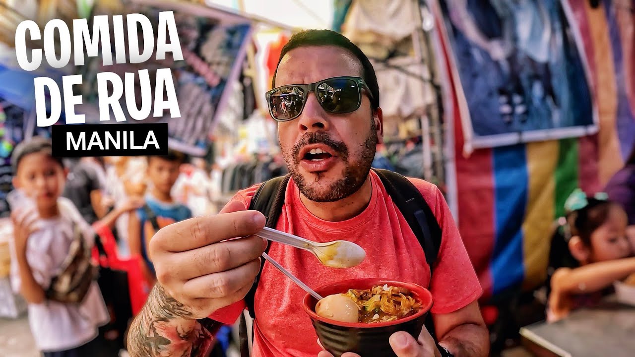 Provando 45 COMIDAS DE RUA em Manila nas Filipinas 🇵🇭 [Documentário Completo]