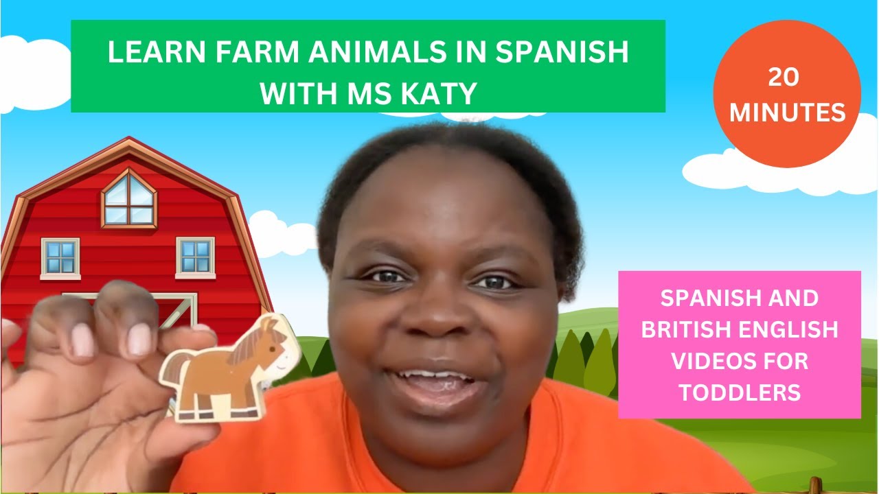 Farm Animals for Toddlers Spanish - Toddler Learning Video Animals - Daycare Learning Videos