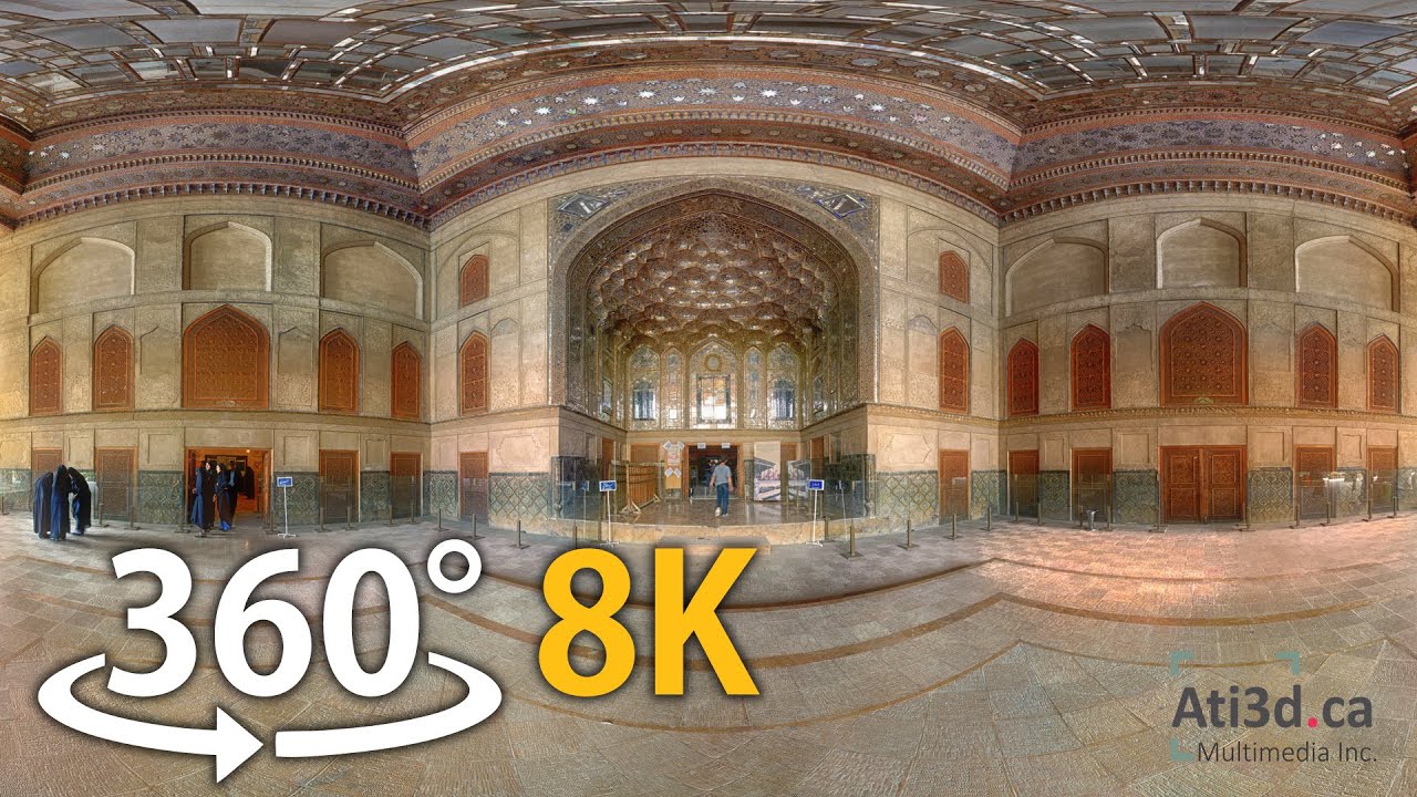 Chehel Soton Palace , Isfahan, Iran   360&deg; Video   8K