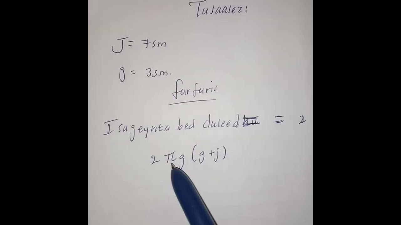 xisaab fasalka 8aad: cutubka 6aad casharka 2aad & 3aad