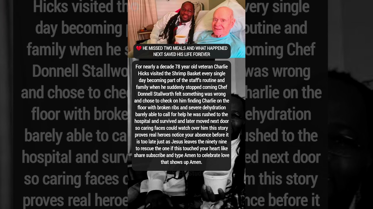 💔 He Missed Two Meals And What Happened Next Saved His Life Forever
