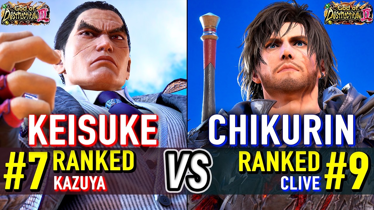 T8 🔥 KEISUKE (#7 Ranked Kazuya) vs CHIKURIN (#9 Ranked Clive) 🔥 Tekken 8 High Level Gameplay