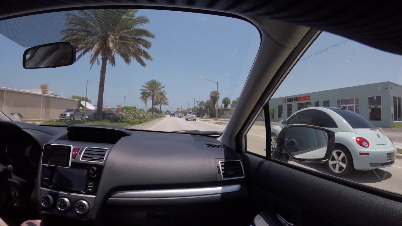 Driving to Cocoa Beach via I-95, Cocoa, and Merritt Island Florida