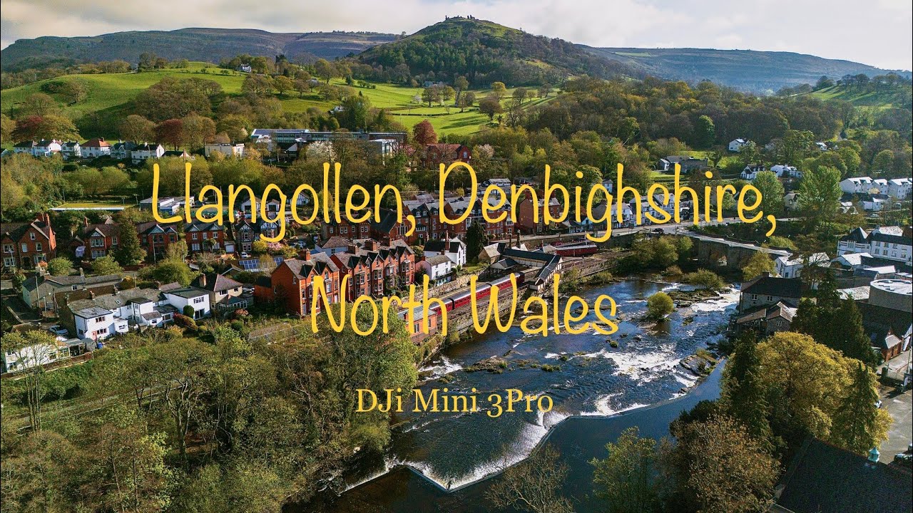 Llangollen, Wales, Drone, 4K