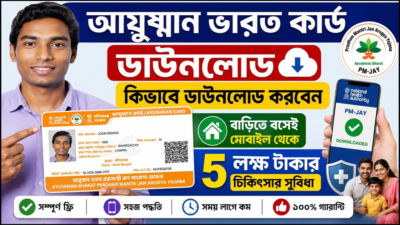 Ayushman Bharat Card download online | Ayushman card download kaise kare | Ayushman Bharat ekyc