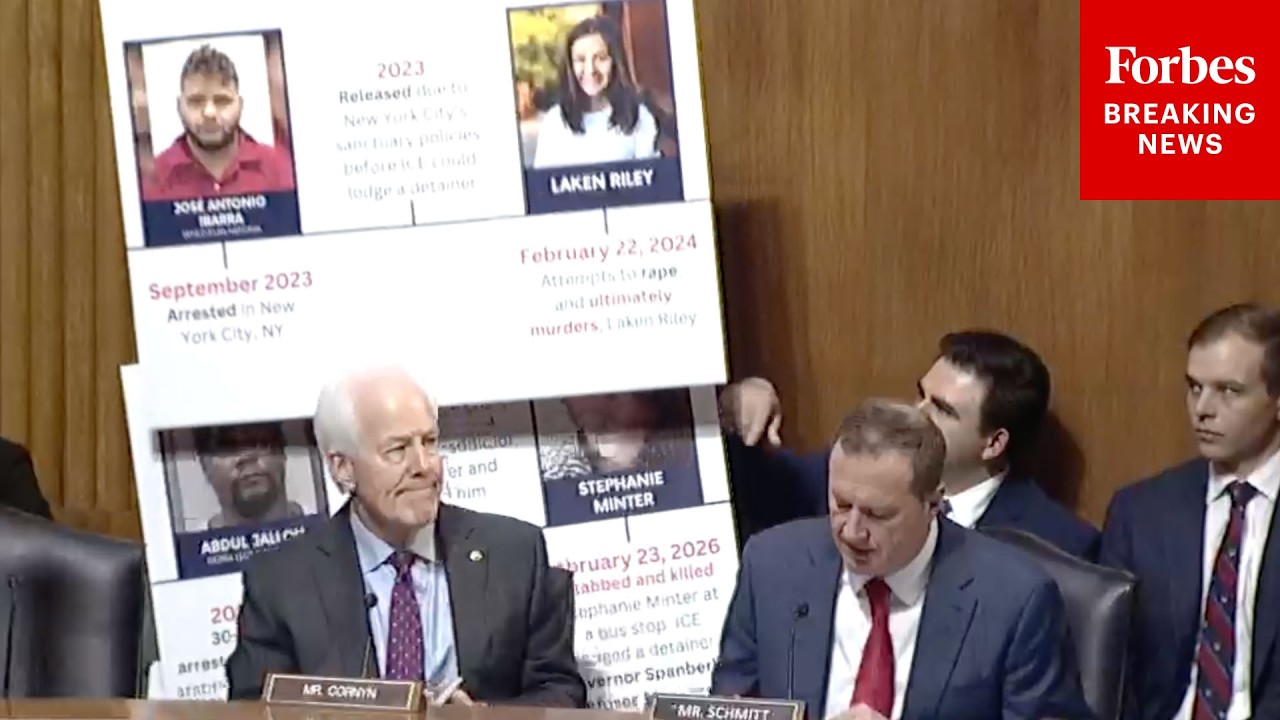 Eric Schmitt Leads Senate Judiciary Committee Hearing On Sanctuary Cities