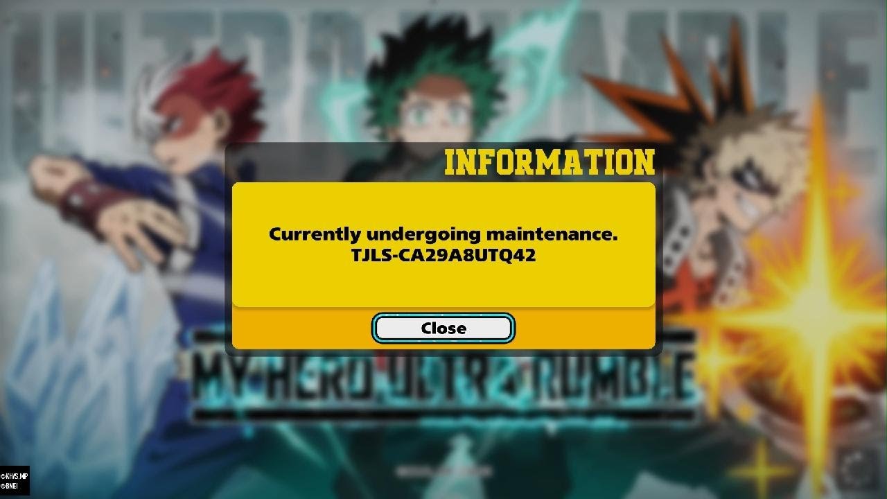 I HATE Server Maintenance! | MY HERO ULTRA RUMBLE