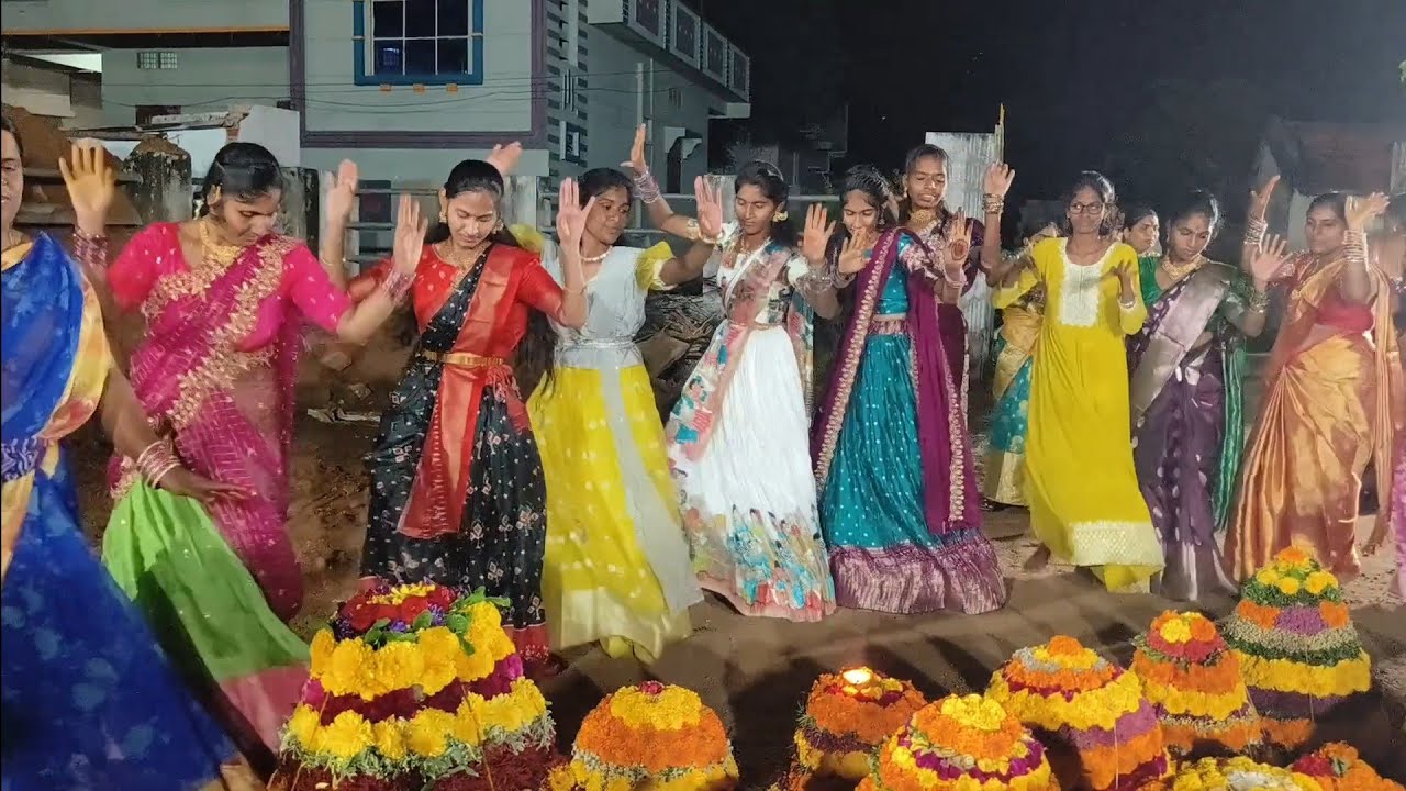 Bathukamma 🏵️ Panduga 💥 2025 #Part-2 #husnabad 📌 #bhongir #bathukamma2025