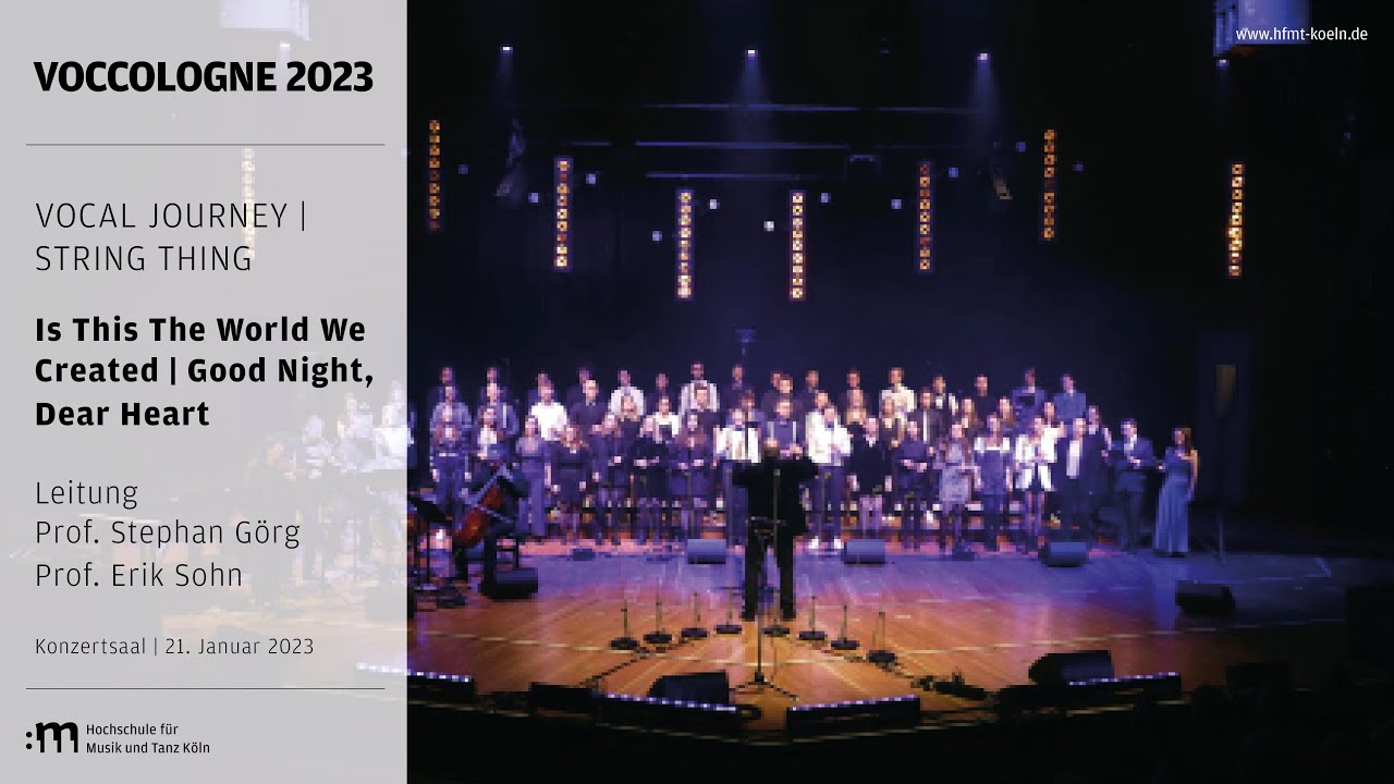 Vocal Journey | Is This The World We Created & Good Night, Dear Heart