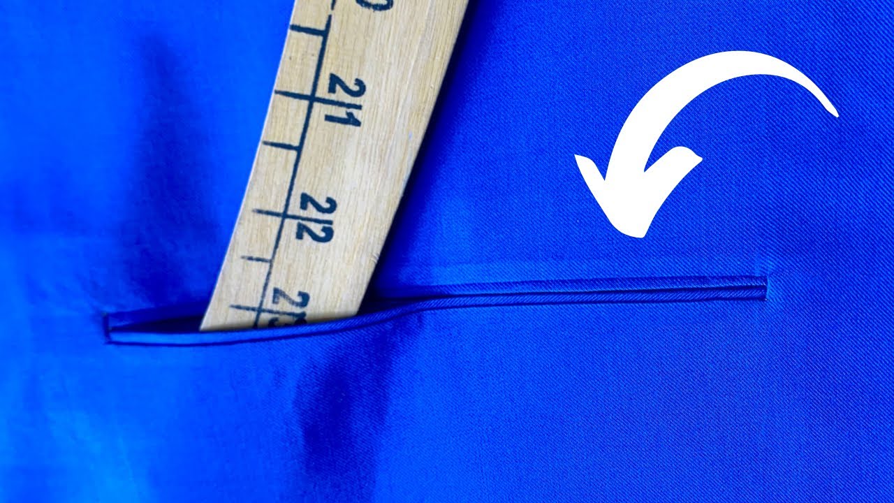How to cut and sew a double welt pocket step by step (detailed)