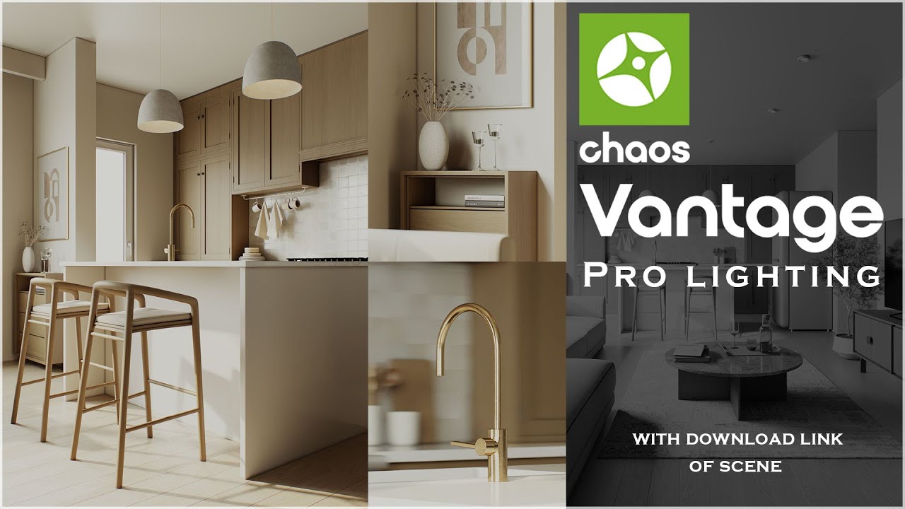 Chaos Vantage Lighting Tutorial | Fast & Photorealistic Rendering Workflow #3dmax #vantage