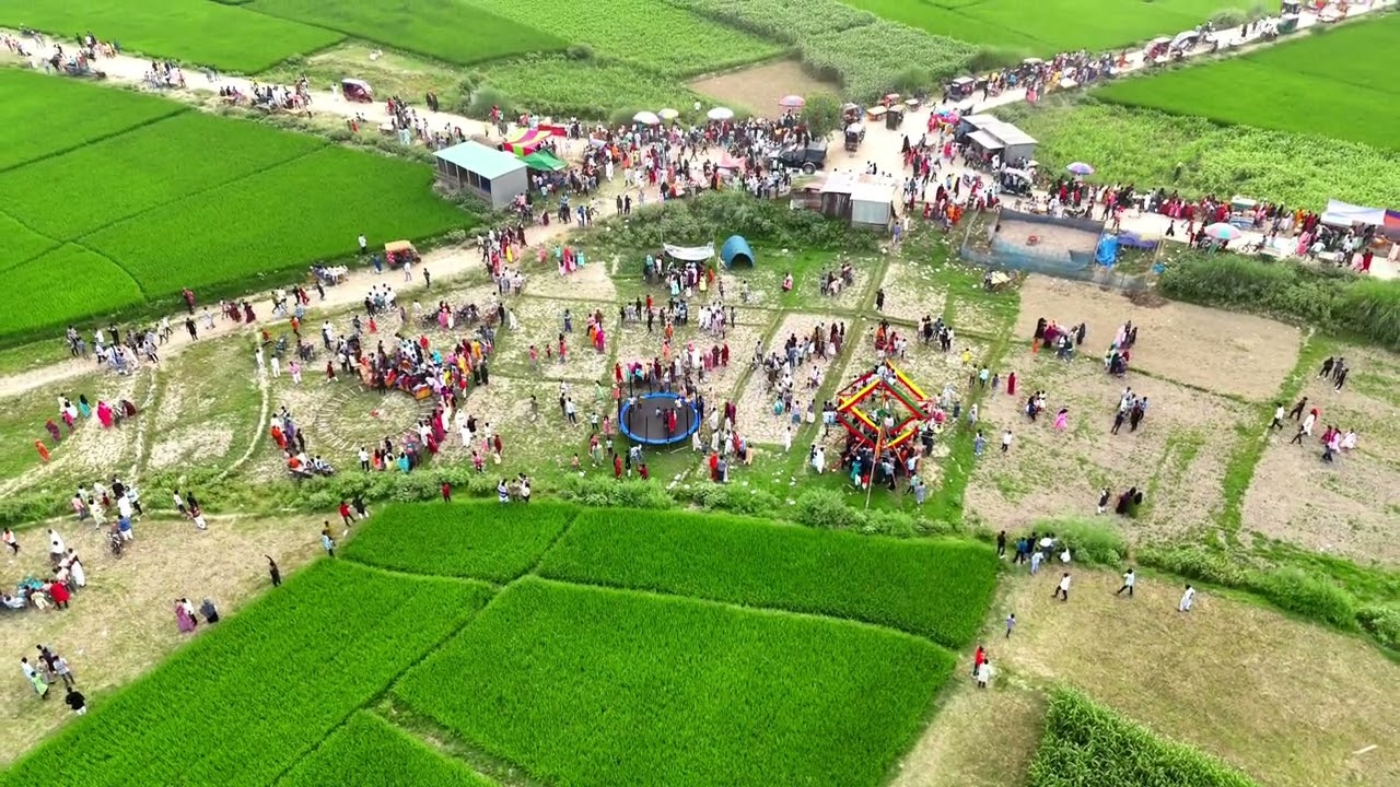 গ্রাম বাংলার সেই সবুজ শ্যামল মাঠের মধ্যে মেলা। Otv24 #farming #krishinews  #viralvideochallenge