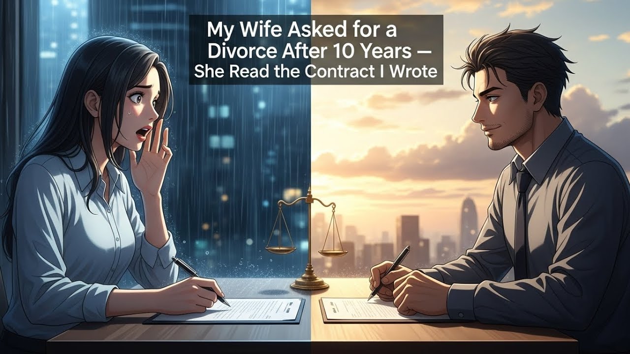 “My Wife Asked for a Divorce After 10 Years — Then She Read the Contract I Wrote”