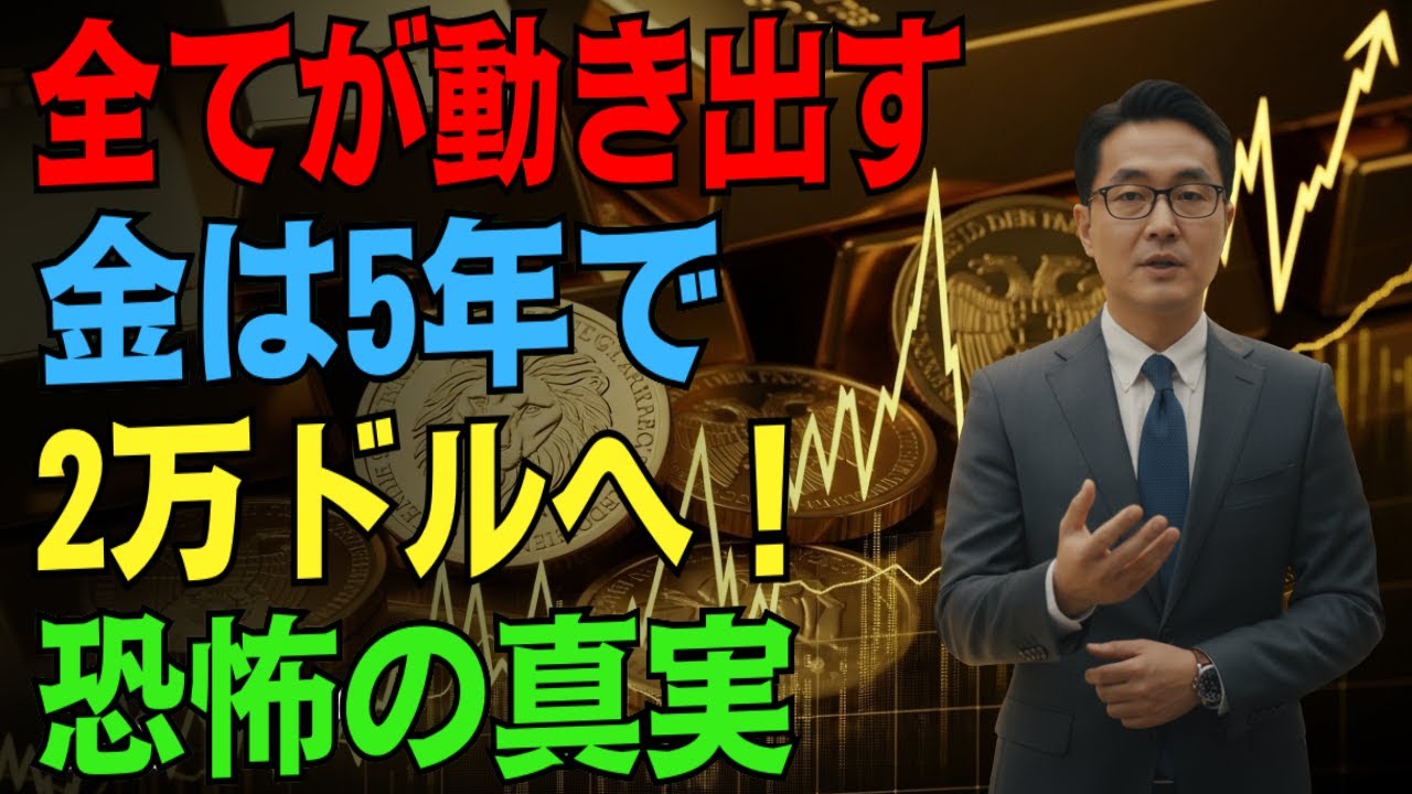 【警告】金価格、5年で&ldquo;2万ドル&rdquo;へ暴騰&hellip;これから本当に&ldquo;恐ろしいほど&rdquo;上がる理由？徹底解説！#金価格 #金投資 #経済分析