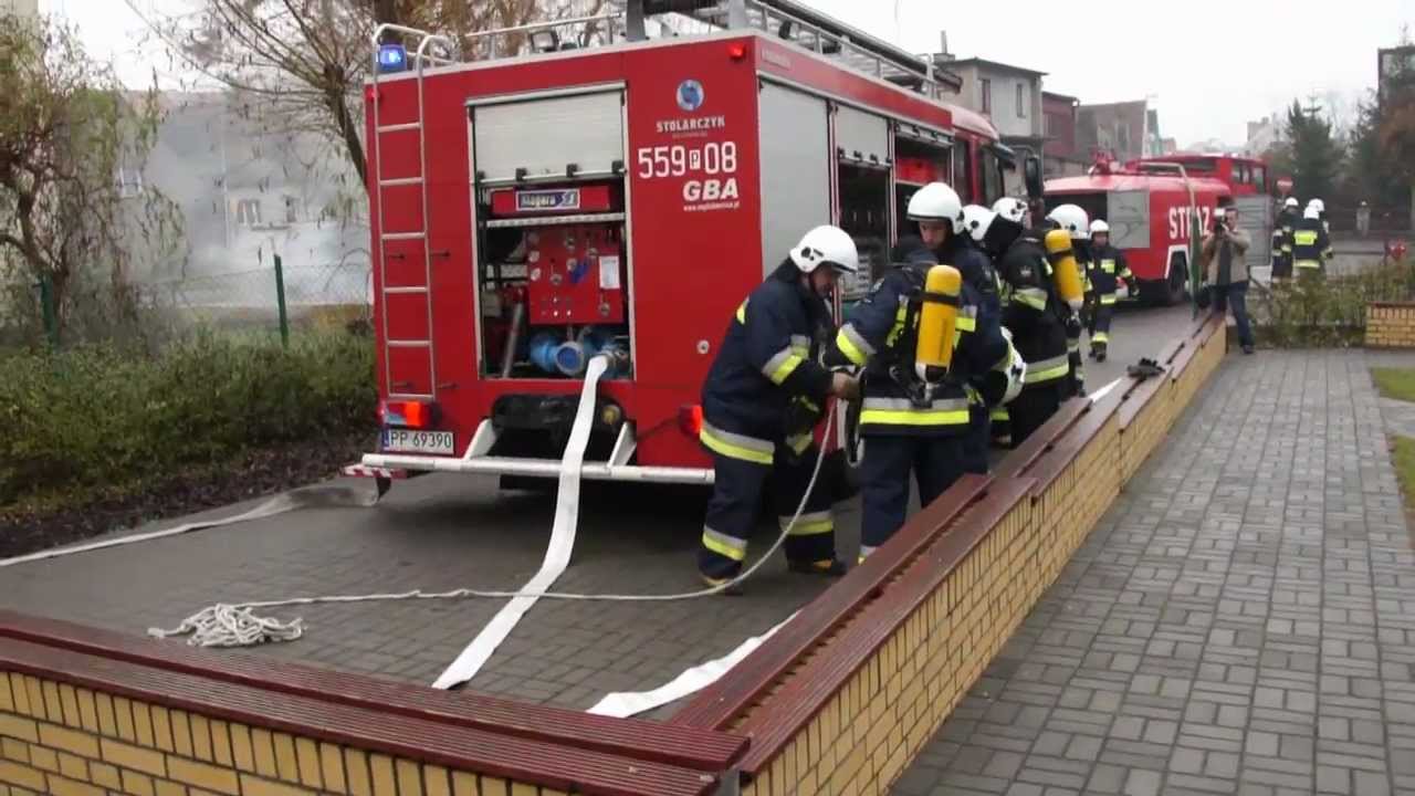 Ewakuacja Gimnazjum w Łobżenicy cz.1