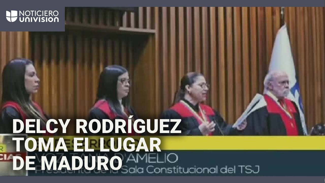 El Tribunal Supremo del r&eacute;gimen de Venezuela nombra a Delcy Rodr&iacute;guez como 