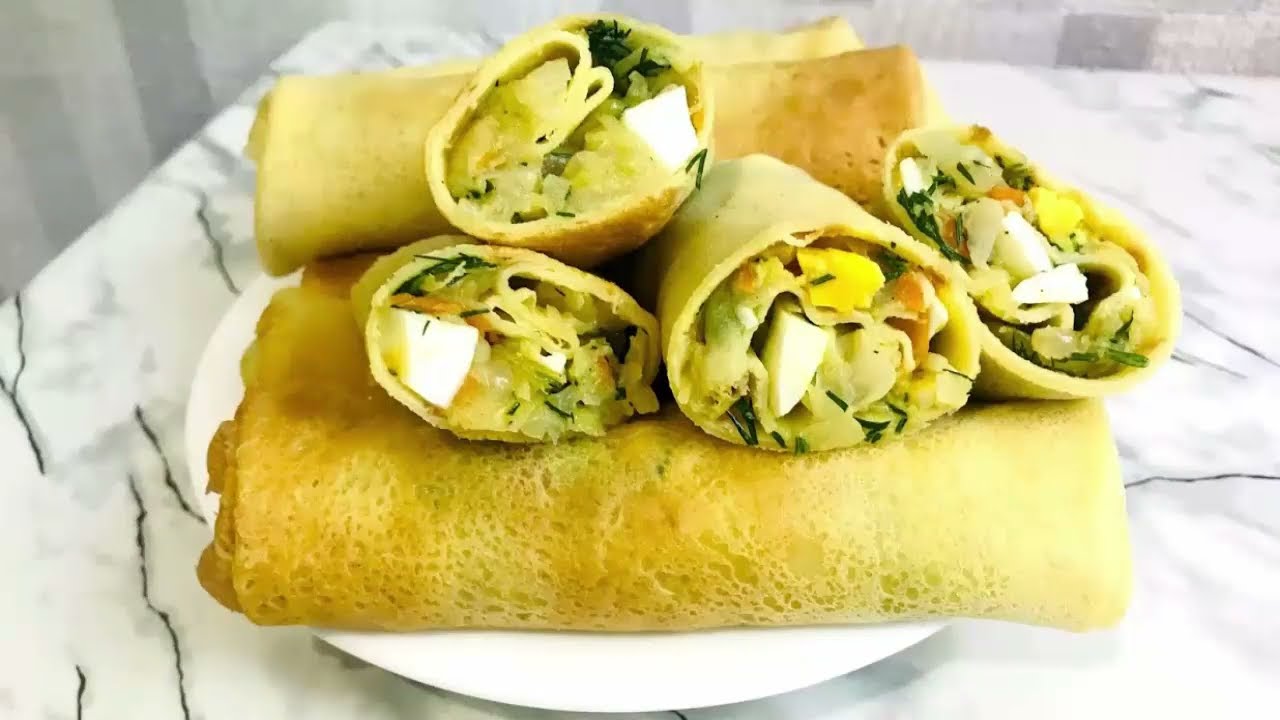 Млинці 🥞 Мамин рецепт, мій улюблений 🥞 Млинці з капустою