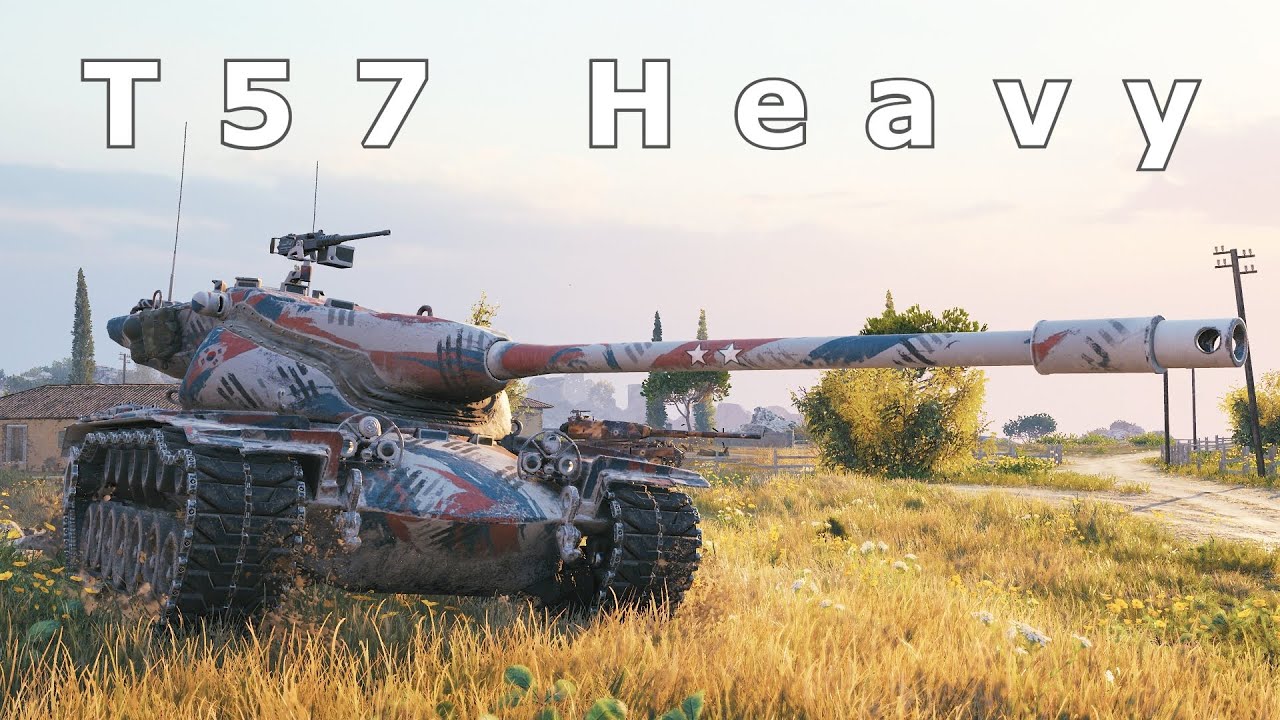 World of Tanks T57 Heavy Tank - Evenly Matched Fight.