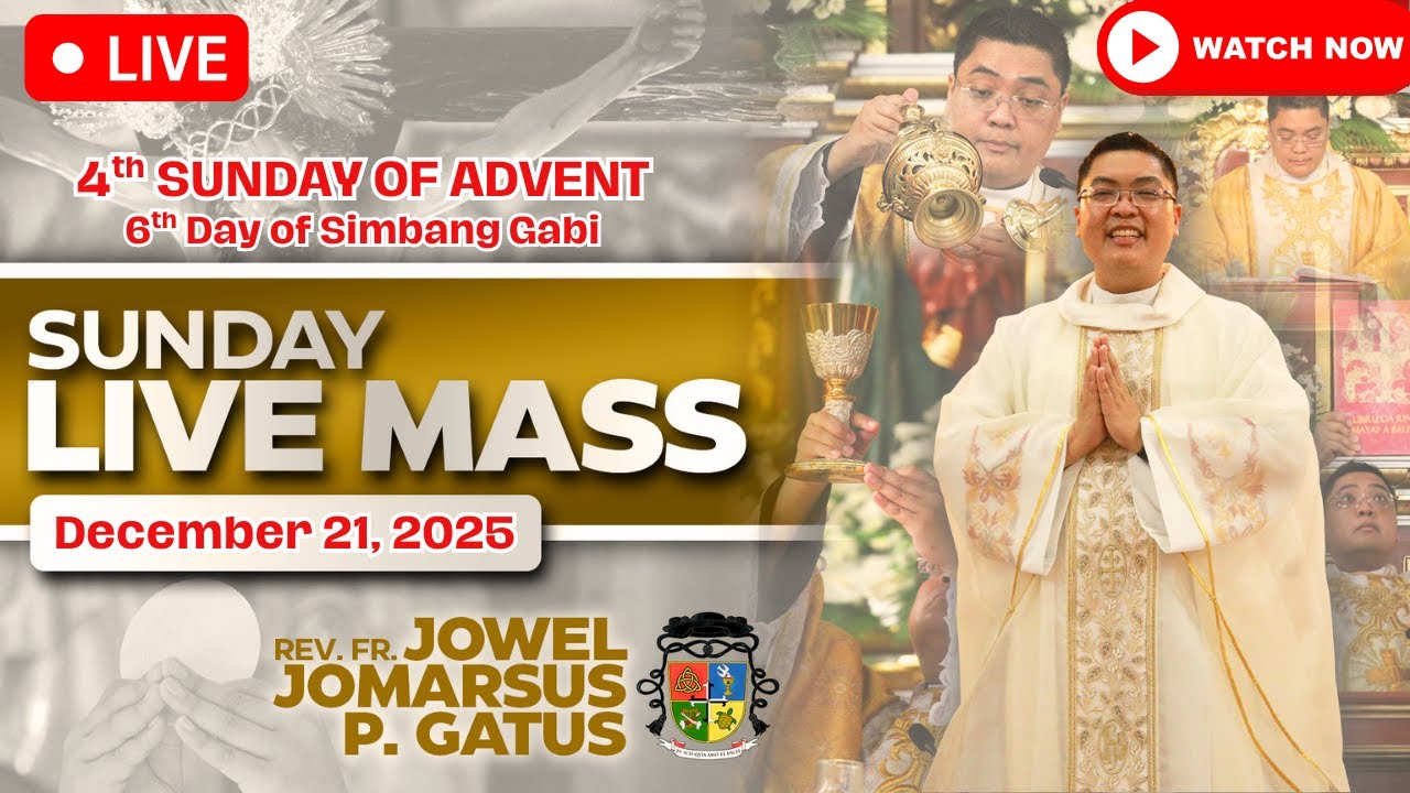 SUNDAY FILIPINO LIVE MASS TODAY *6TH SIMBANG GABI* DECEMBER 21, 2025 II FR. JOWEL JOMARSUS GATUS