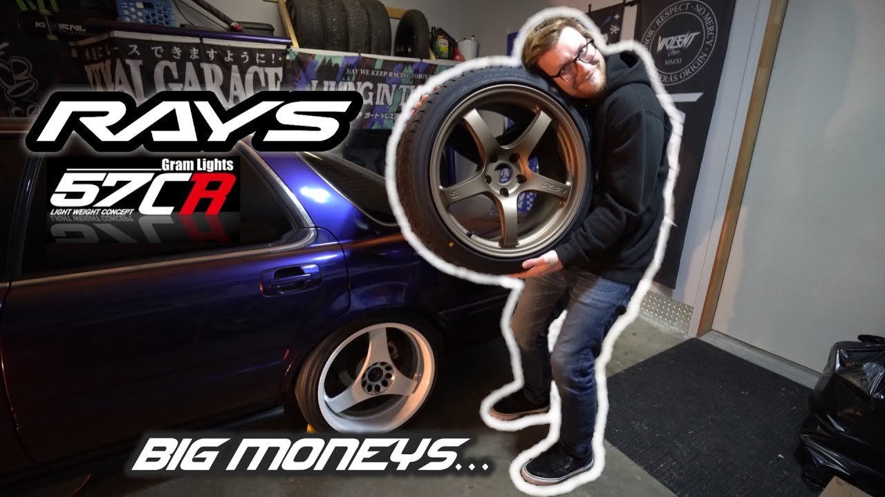 Установка моих новых дисков RAYS 57CR...