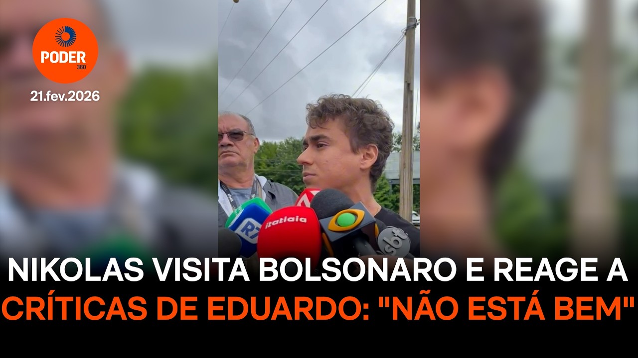 Nikolas visita Bolsonaro e reage a críticas de Eduardo: 