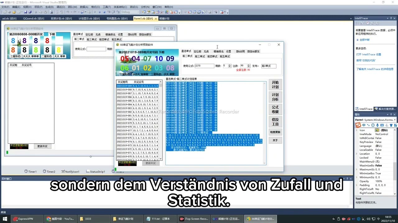 Swiss Lotto statistische Analyse und Software-Demonstration