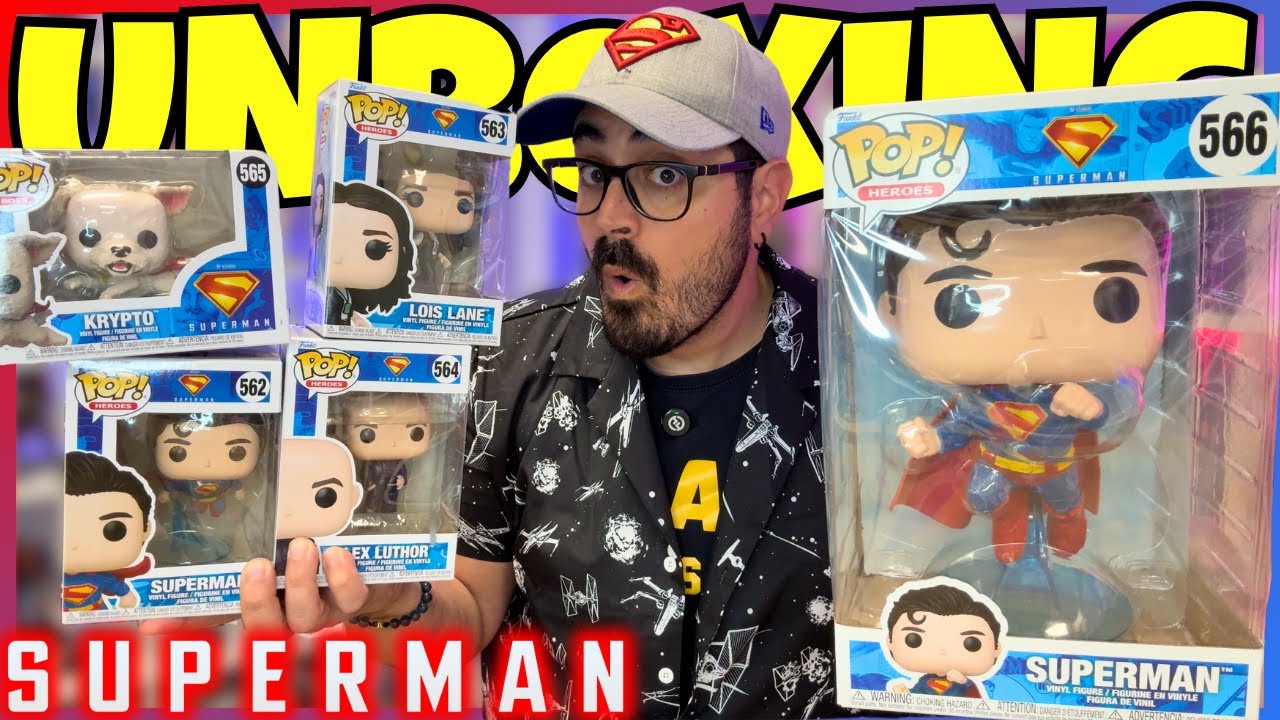 Los FUNKO POP de SUPERMAN 🔥 Unboxing de Superman, Krypto, Lois, Lex Luthor y Superman Jumbo