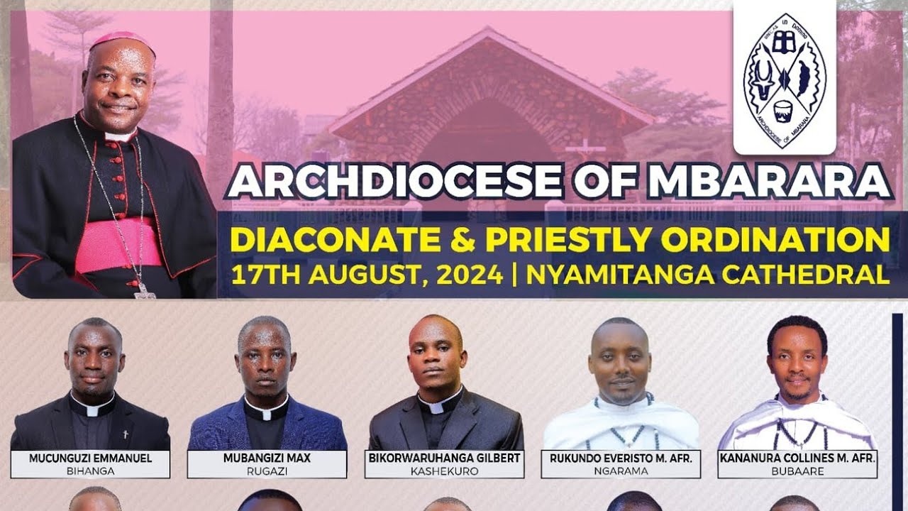 Mbarara Archdiocese Priestly and Diaconate ordinations 2024 | 17th-Aug-2024