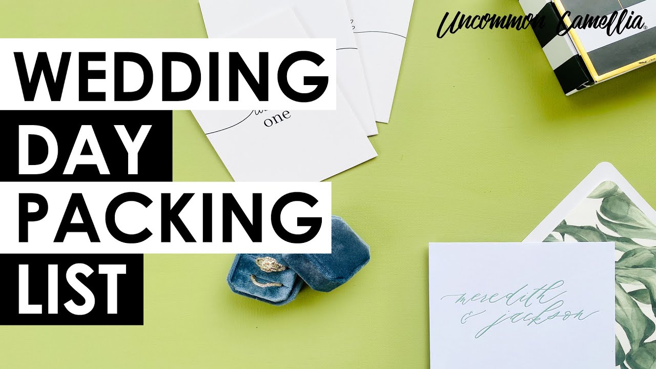 The Ultimate Wedding Packing List: Detail Photos, Ceremony, and Reception