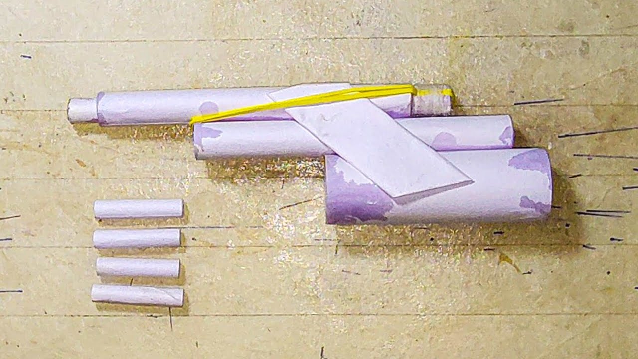 Paper Gun Made from Paper | Shoots Paper Bullets | Easy DIY Paper Toy |