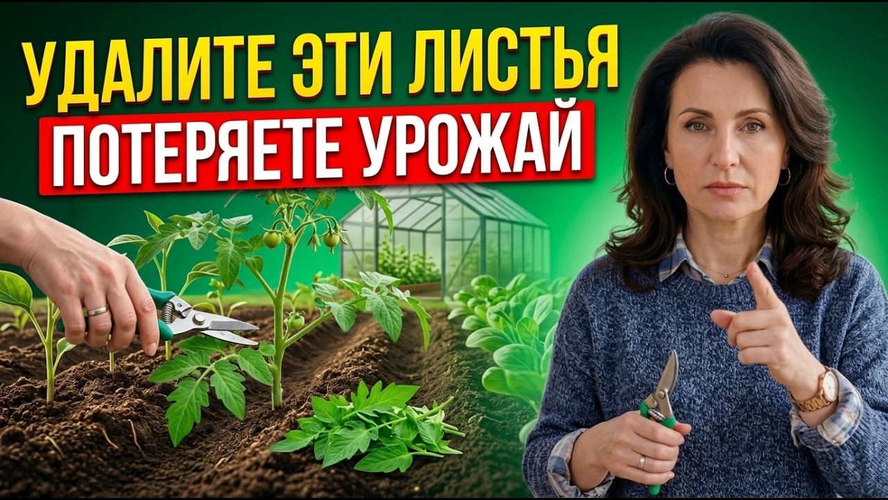 НИКОГДА НЕ УДАЛЯЙТЕ ЭТИ ЛИСТЬЯ НА ТОМАТАХ — ОСТАНЕТЕСЬ БЕЗ УРОЖАЯ!