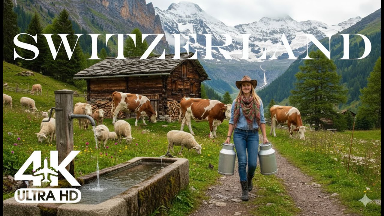 How do people live in the villages of the Swiss Alps? The last cowherds in the mountains.
