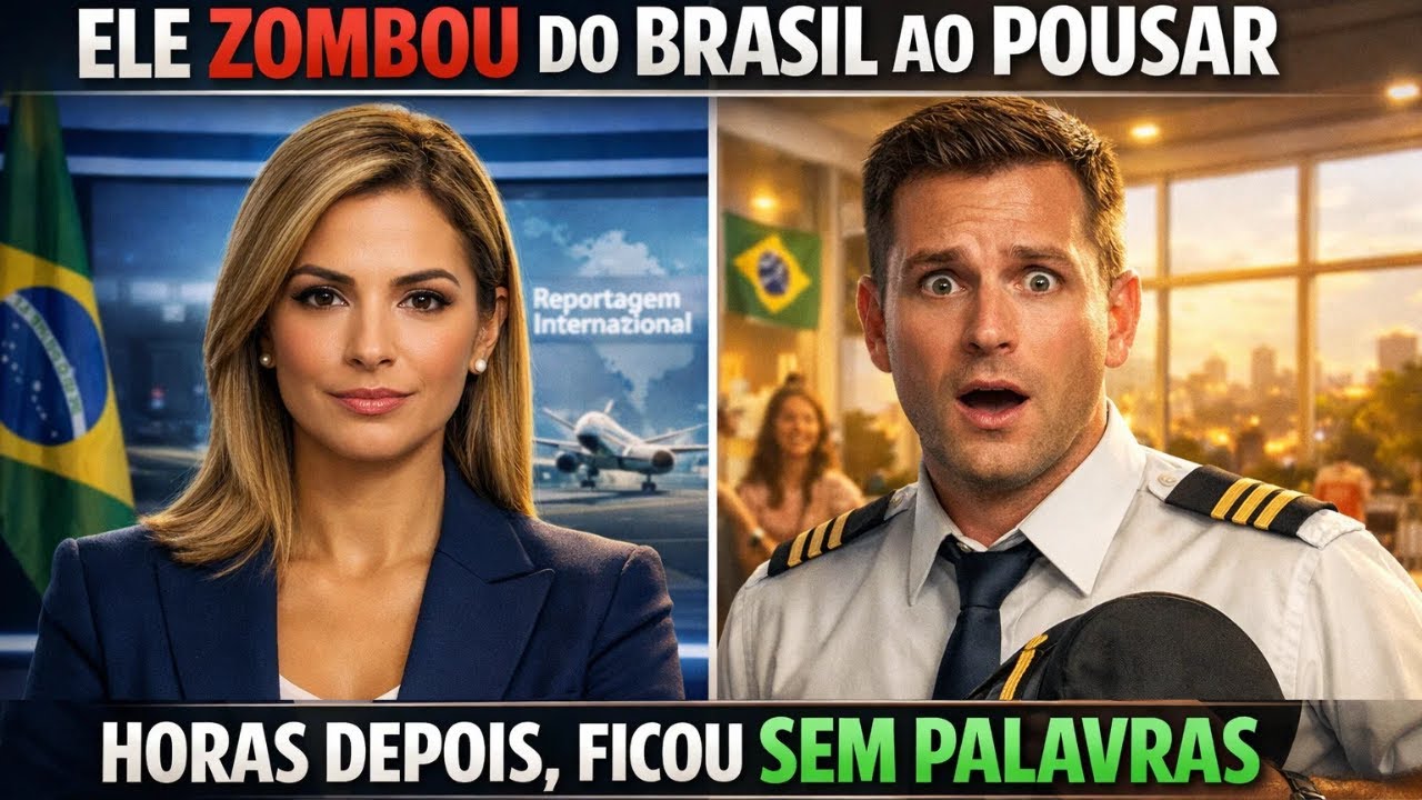Um piloto europeu zombou do Brasil ao aterrissar… horas depois, mudou completamente de ideia