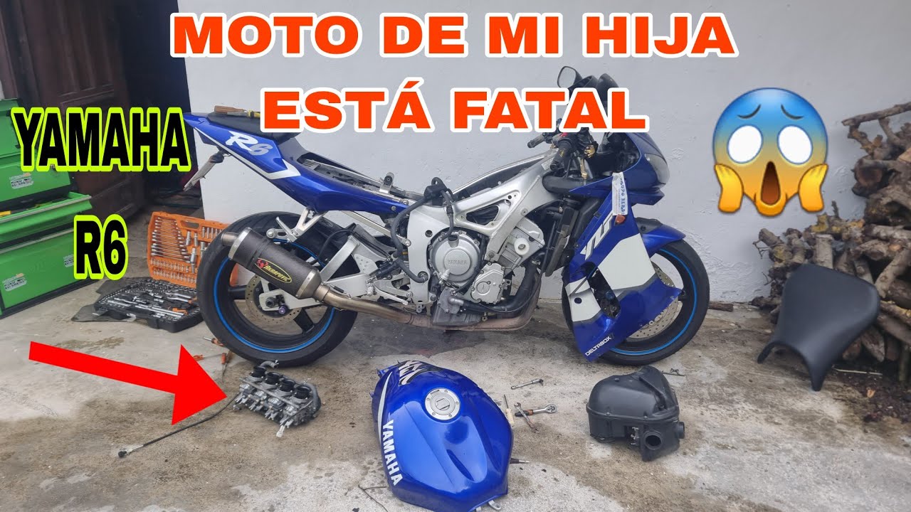 YAMAHA R6 de IZARO 💙 3 AVERÍAS 😱 Reparar embrague, distribucion y limpiar carburadores
