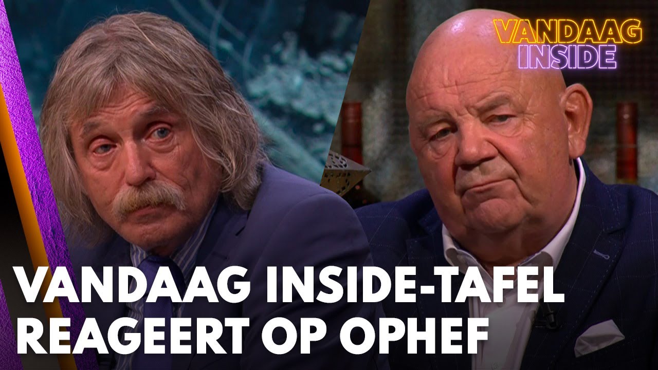 Vandaag Inside-tafel in gesprek over ontstane ophef na uitspraken Johan over oorlog Hamas-Israël
